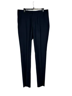 Hart Schaffner Marx Mens Regular Fit Dress Pants Size 36 Dark Blue Wool