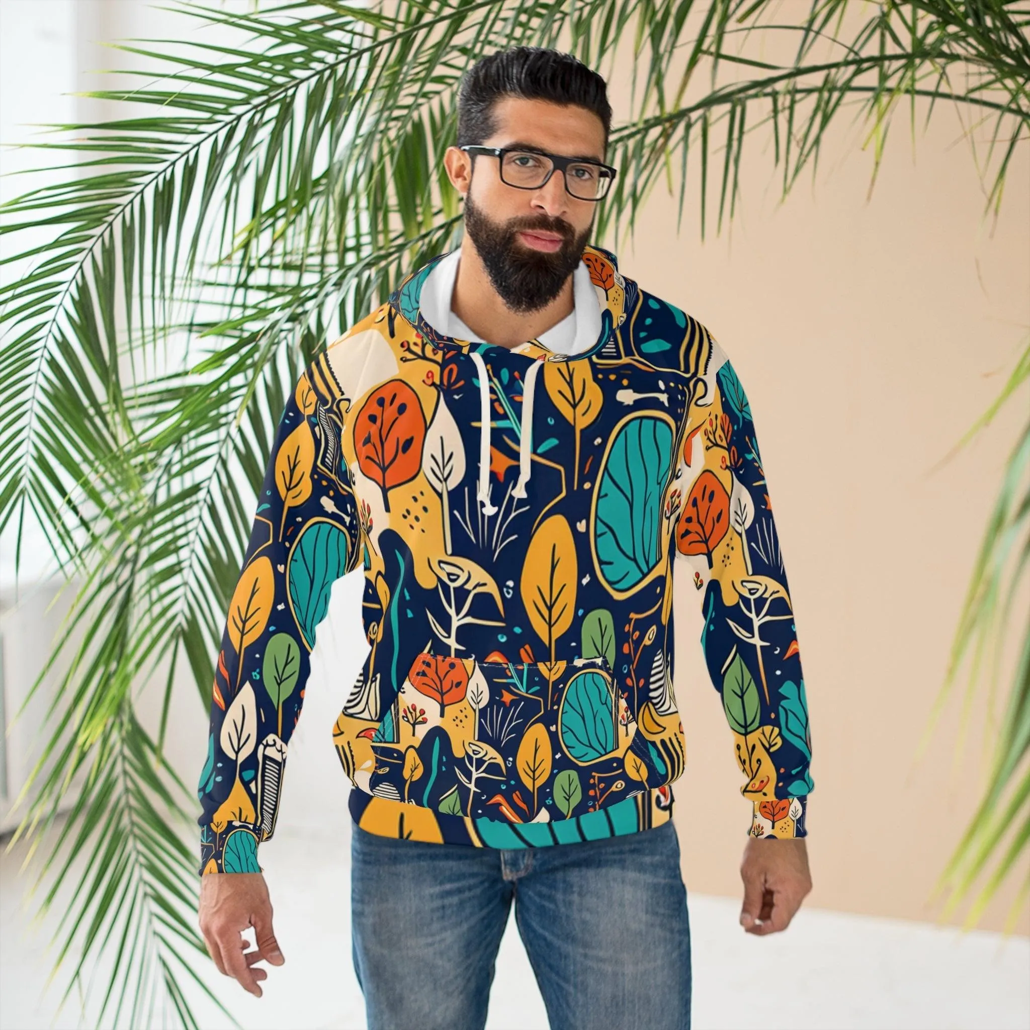 Home Vibes Unisex Pullover Hoodie (AOP)