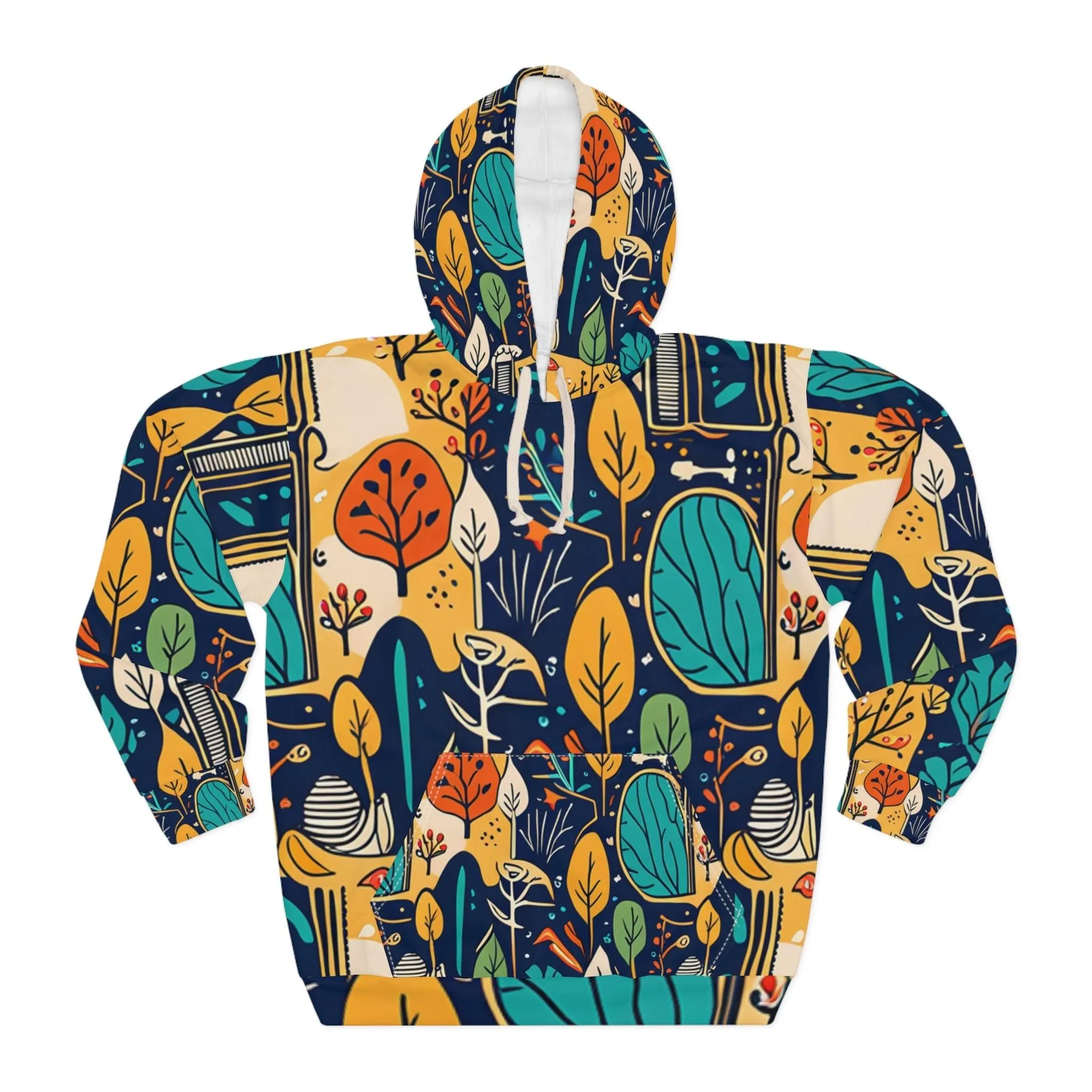 Home Vibes Unisex Pullover Hoodie (AOP)