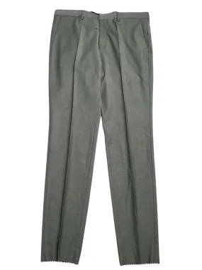 Hugo Boss Hesten Melange Solid Extra Slim Fit Dress Pants Size 36 Green Wool