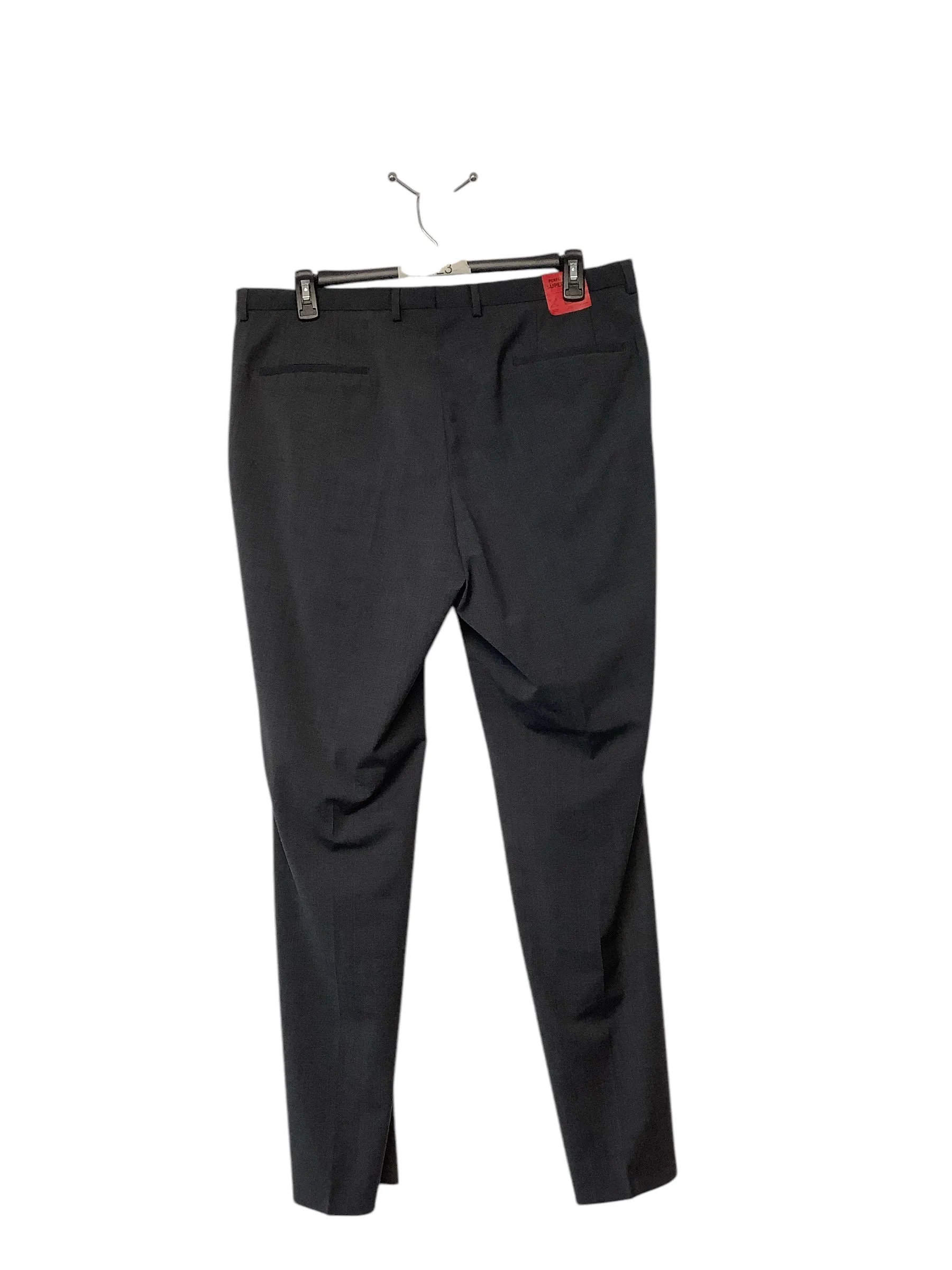 Hugo Boss Mens Regular Fit Dress Pants 40 x 31 Grey Solid