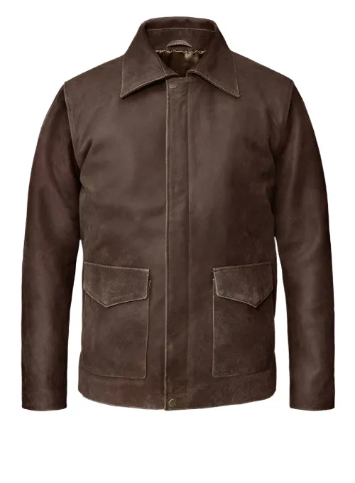 Indiana Jones Vintage Nubuck Leather Jacket