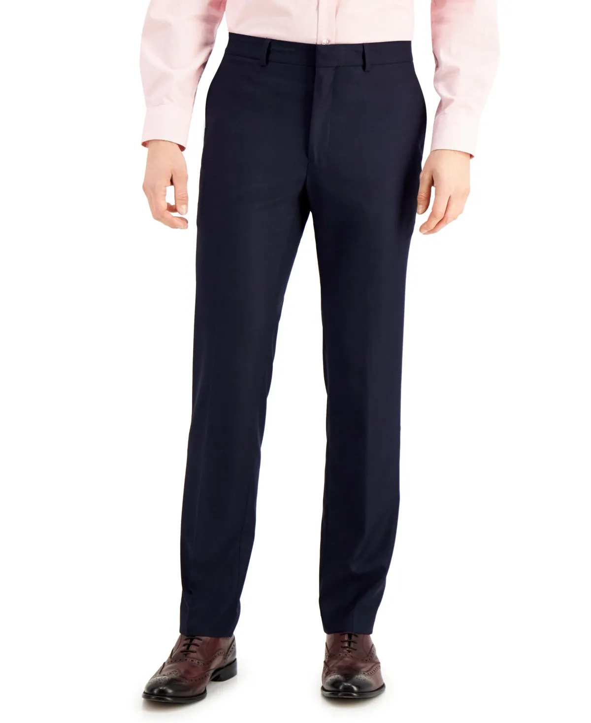 Kenneth Cole Reaction Mens Slim fit Dress Pants 30 / 32 Blue Solid