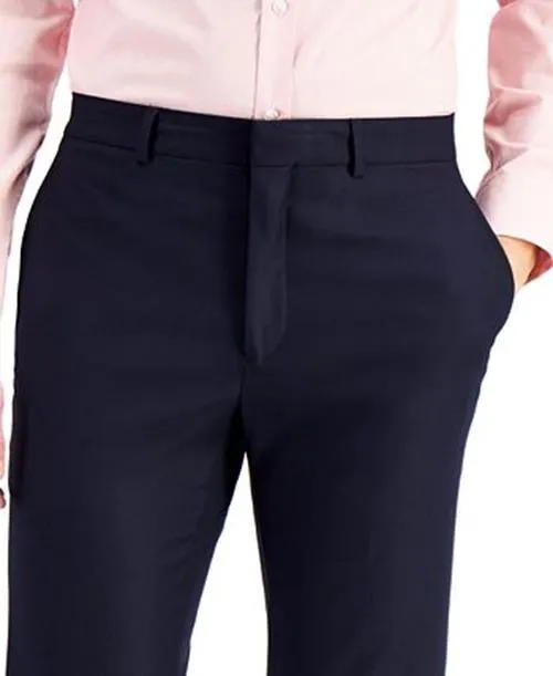 Kenneth Cole Reaction Mens Slim fit Dress Pants 30 / 32 Blue Solid