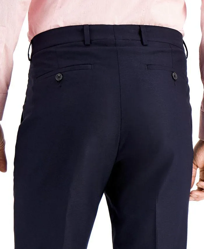 Kenneth Cole Reaction Mens Slim fit Dress Pants 30 / 32 Blue Solid