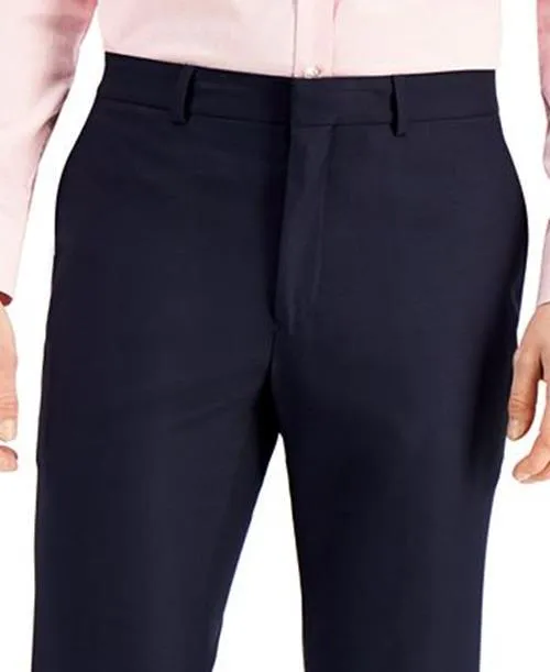 Kenneth Cole Reaction Mens Slim fit Dress Pants 30 / 32 Blue Solid