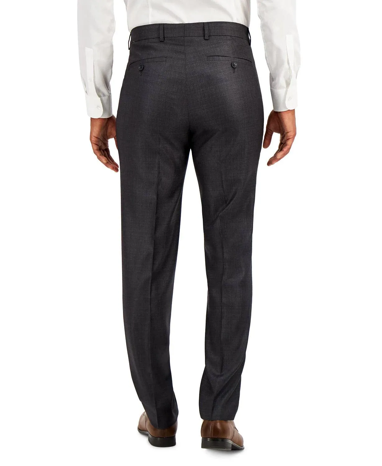 Kenneth Cole Reaction Mens Slim fit Dress Pants 34 / 32 Grey