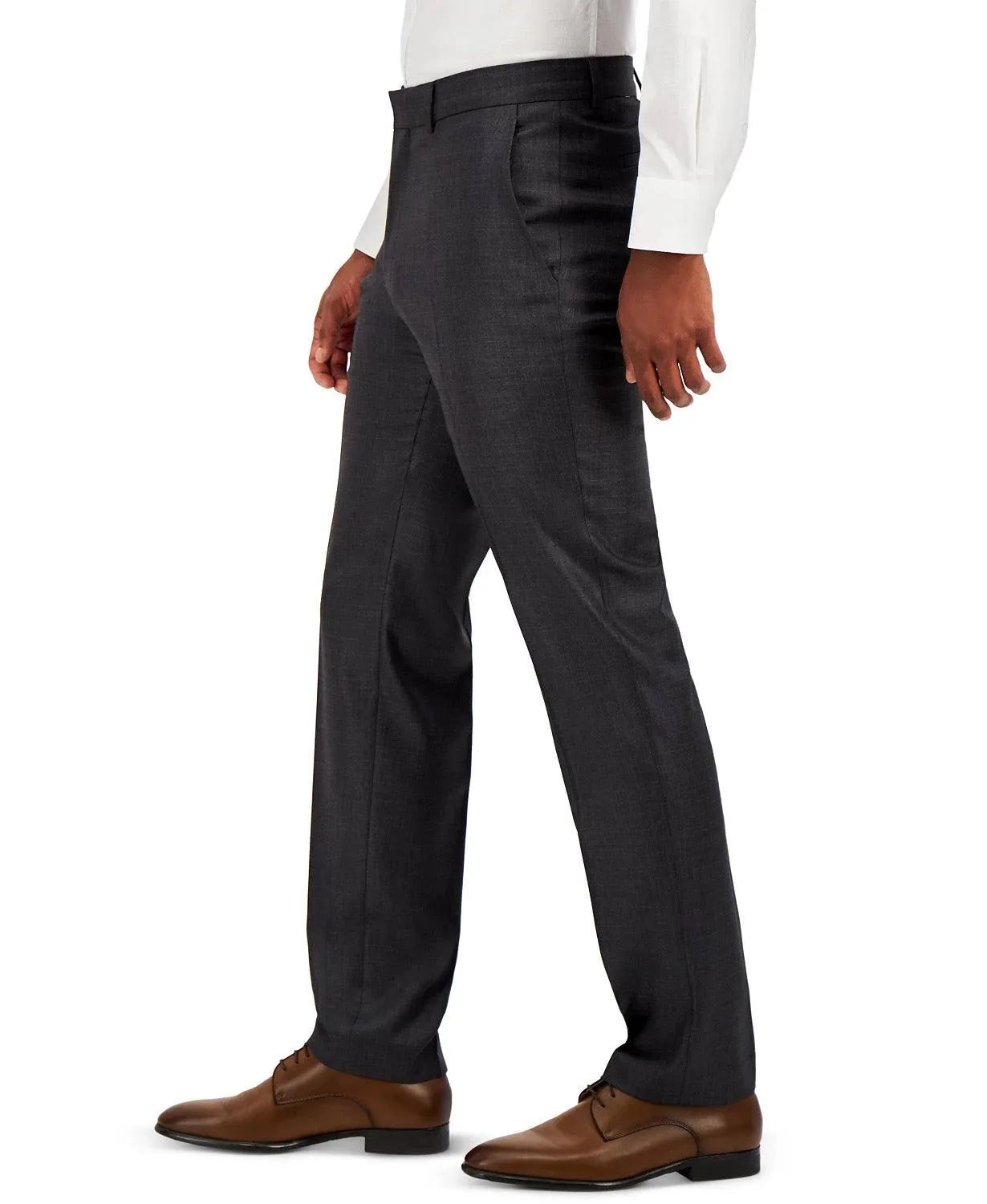 Kenneth Cole Reaction Mens Slim fit Dress Pants 34 / 32 Grey