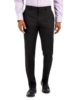 Kenneth Cole Reaction Mens Slim fit Dress Pants 40 / 32 Black Solid