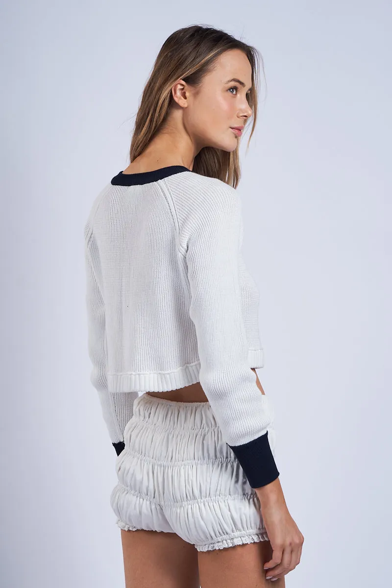 Knit Sweater Crop Cardigan