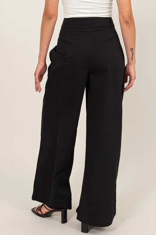 Lace  Up Pants