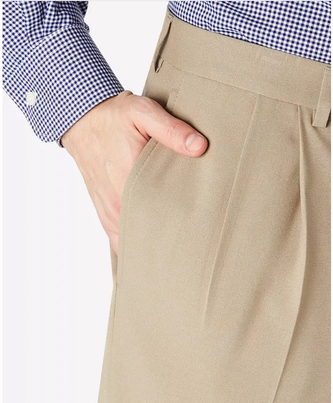 Lauren Ralph Lauren Mens Regular fit Dress Pants 38 / 29 Beige Solid