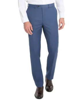 Lauren Ralph Lauren Mens Slim Fit Sharkskin Wool Suit Pants Light Blue 34 x 32