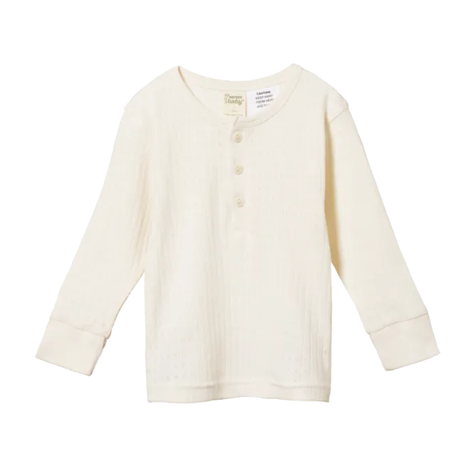 Long Sleeve Pyjama Set | Pointelle