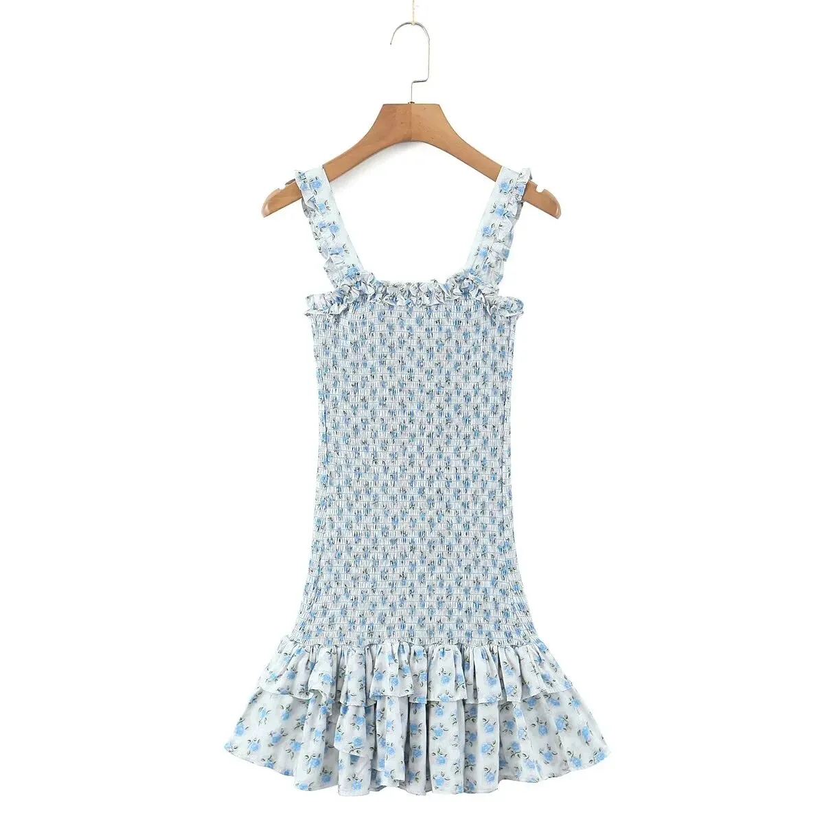 Margie Shirring Smocked Floral Dress - 2 Colors