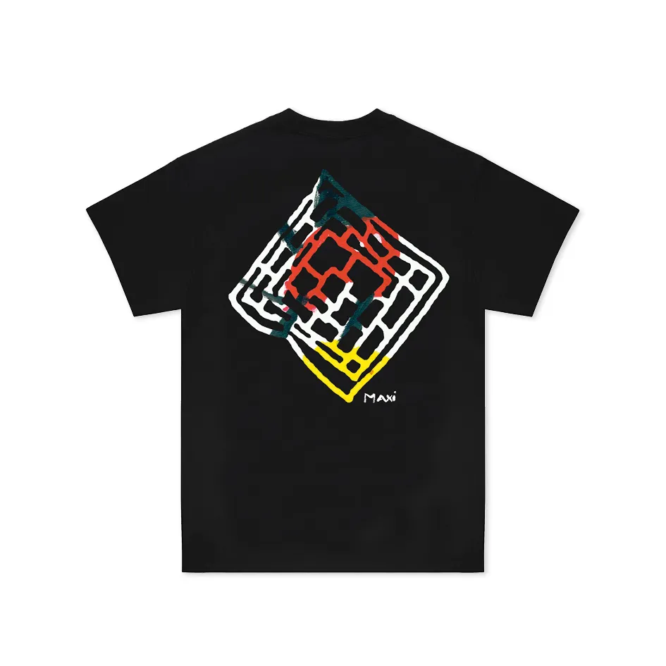 MAXI MOUSE SHORT SLEEVE TEE - BLACK