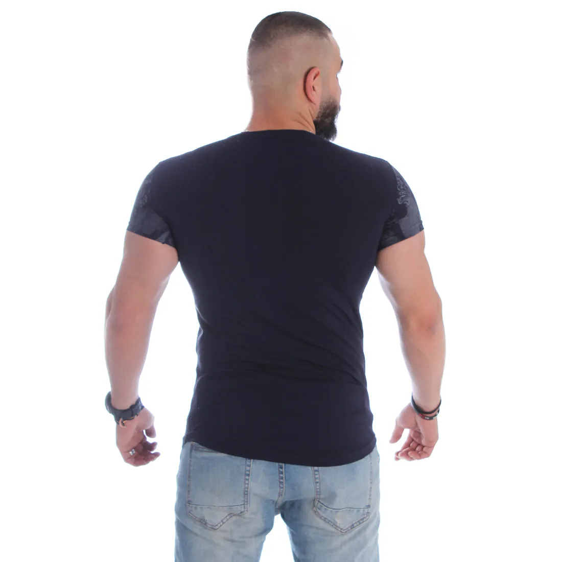 Men T-shirt- navy / made in Turkey -3342