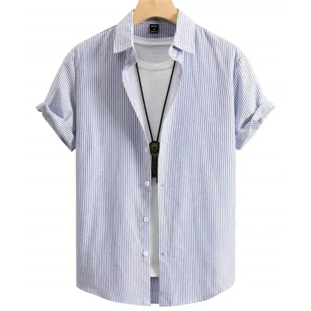 Men's Black Floral Hawaiian Shirt – High-Quality Loose Fit Casual Summer Short Sleeve