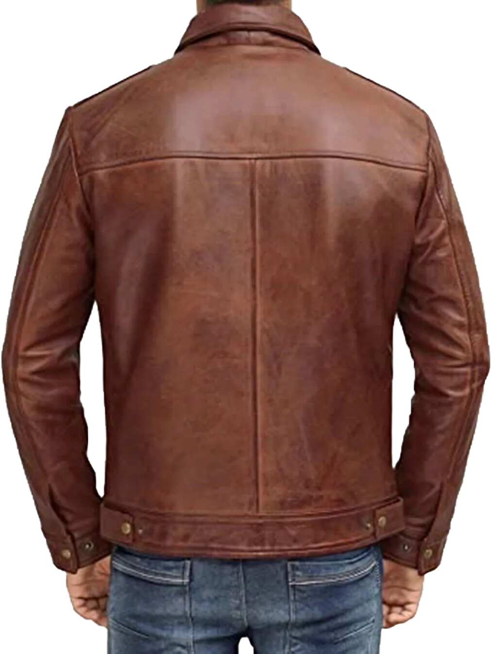 Mens Waxed Brown Leather Jacket Men Real Lambskin Leather Jacket | Mens Waxed Brown Lambskin Leather Jacket