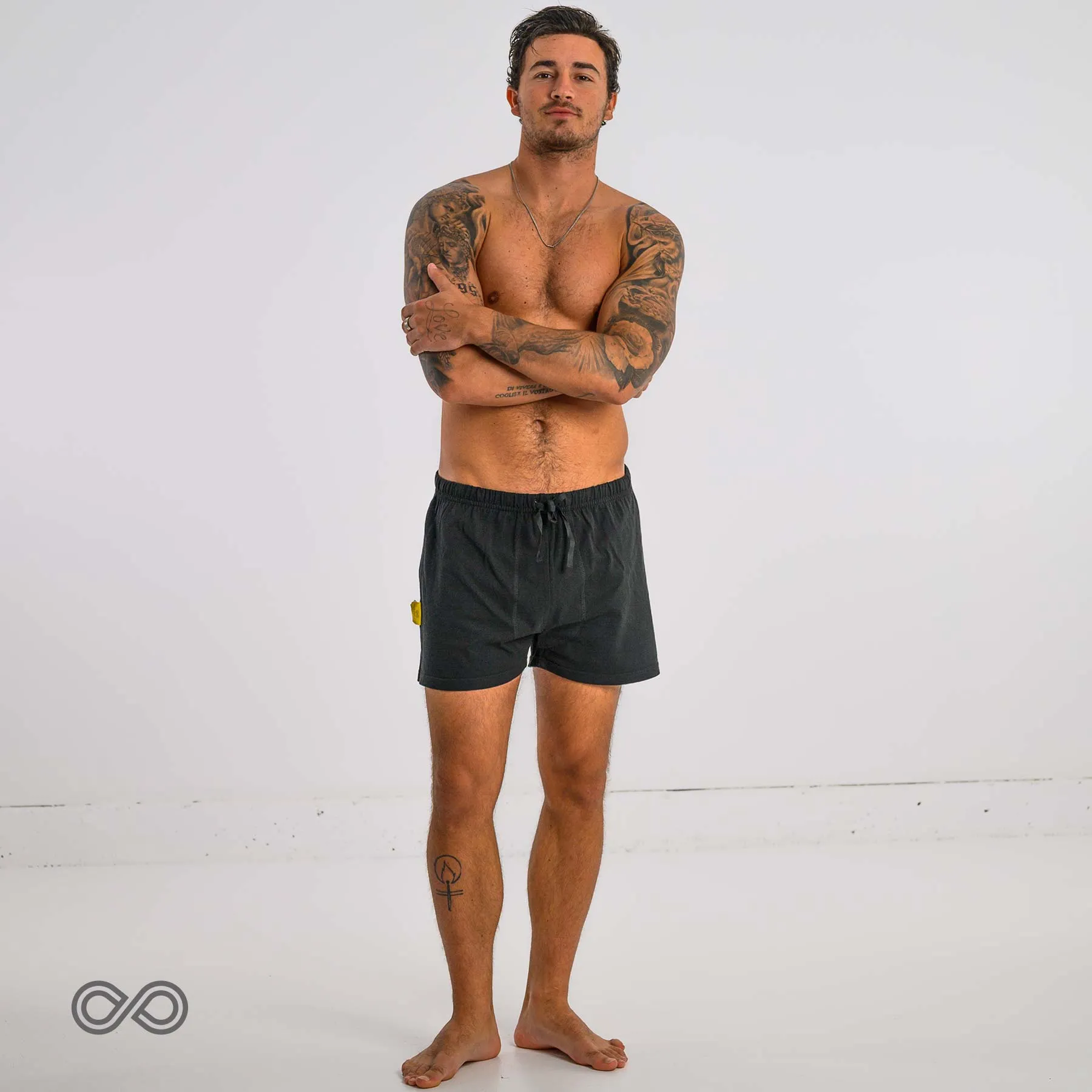 MONET 100% Organic Prima Cotton Boxer Briefs (Occasional Swim Trunks & Beachwear; OC Thread; Biodegradable Option) (Unisex)