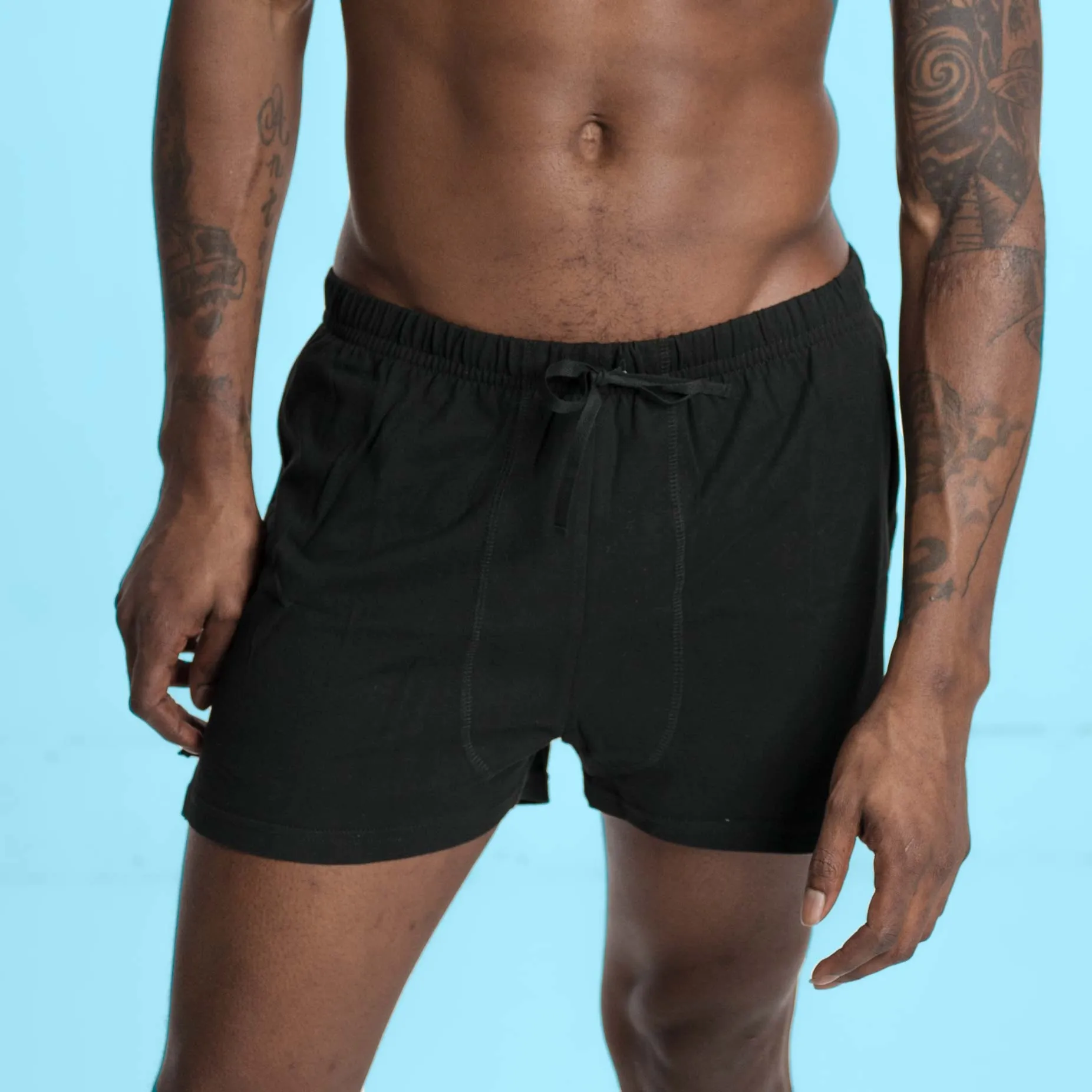 MONET 100% Organic Prima Cotton Boxer Briefs (Occasional Swim Trunks & Beachwear; OC Thread; Biodegradable Option) (Unisex)