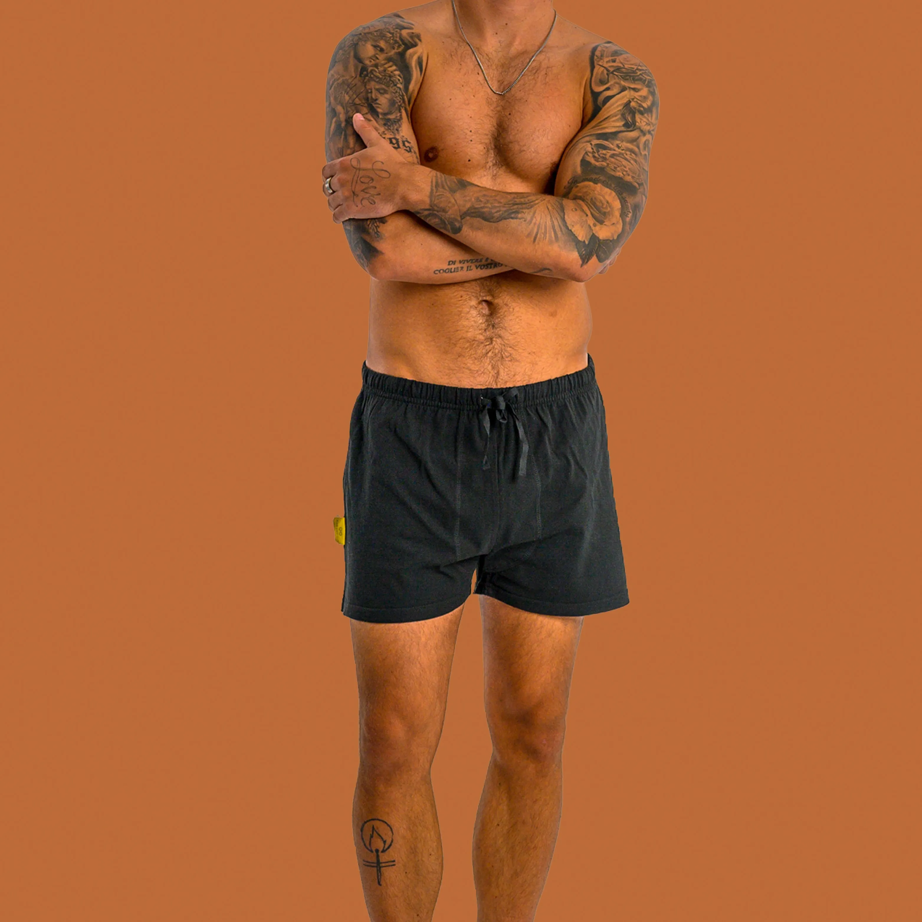 MONET 100% Organic Prima Cotton Boxer Briefs (Occasional Swim Trunks & Beachwear; OC Thread; Biodegradable Option) (Unisex)