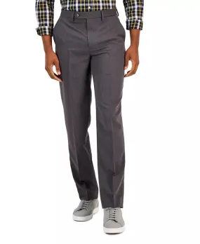 Nautica Mens Modern fit Dress Pants 36 / 29 Grey Solid Stretch