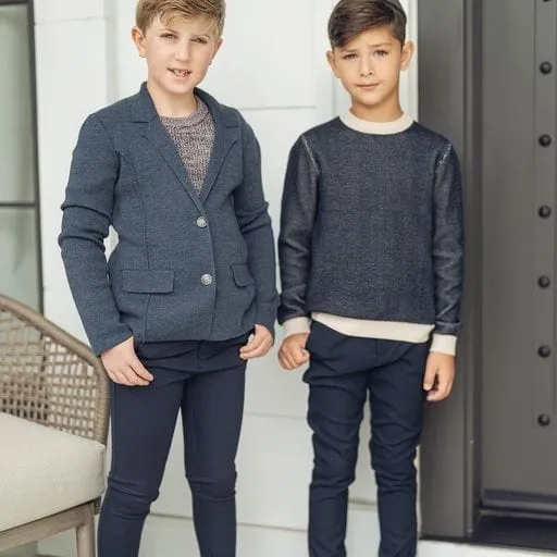 Navy Wool Pants