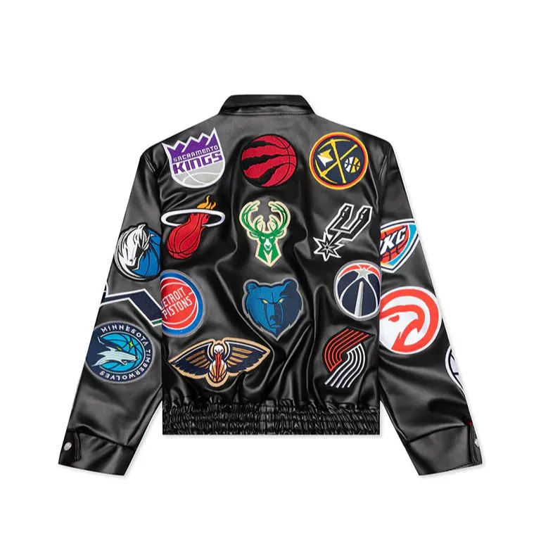 NBA Collage All Teams Leather jacket
