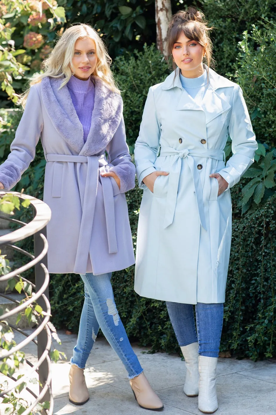 NEROLI FUR TRIM COAT