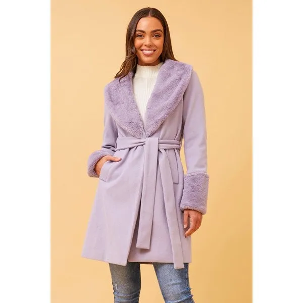 NEROLI FUR TRIM COAT