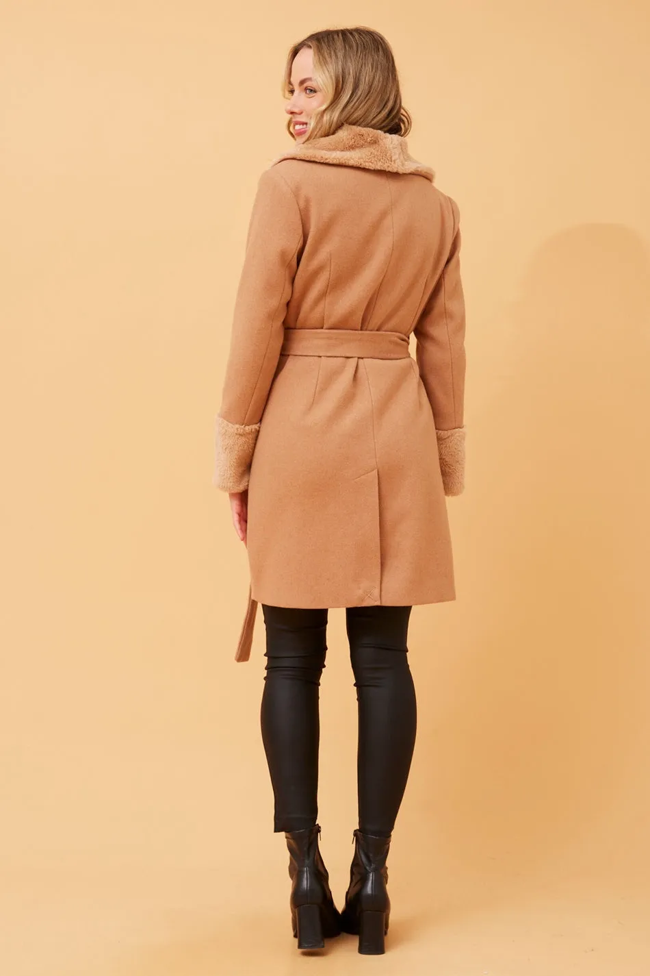 NEROLI FUR TRIM COAT