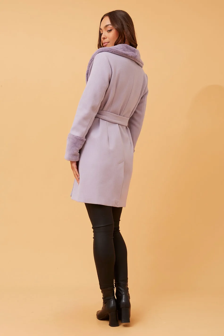 NEROLI FUR TRIM COAT