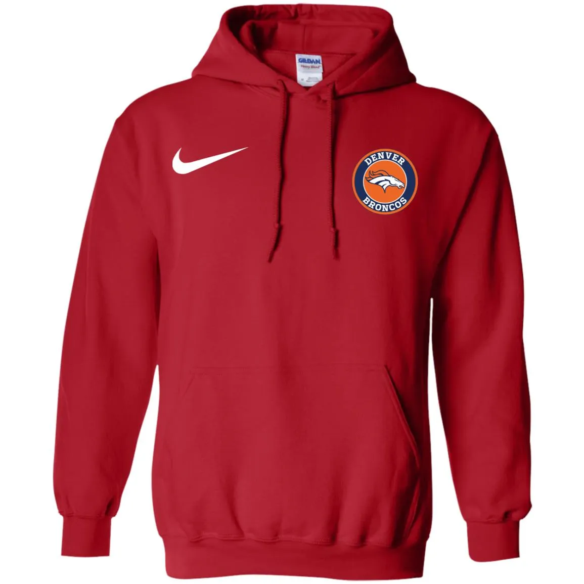 Nike Denver Broncos Nfl Football Men Pullover Hoodie