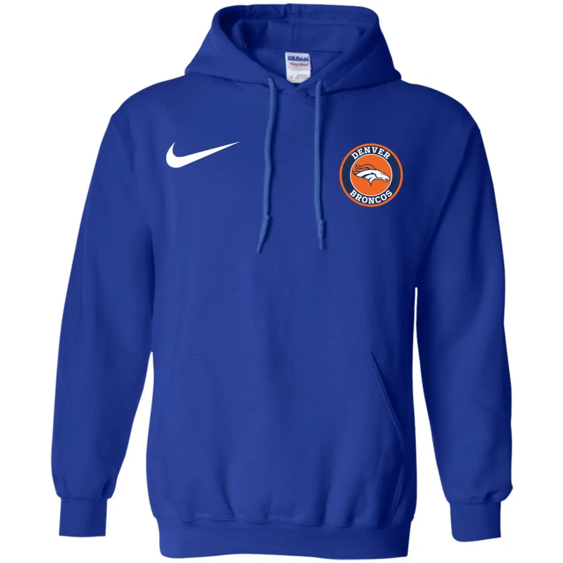 Nike Denver Broncos Nfl Football Men Pullover Hoodie