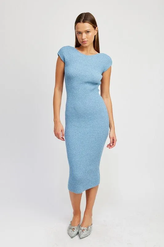 Open Back Midi Dress