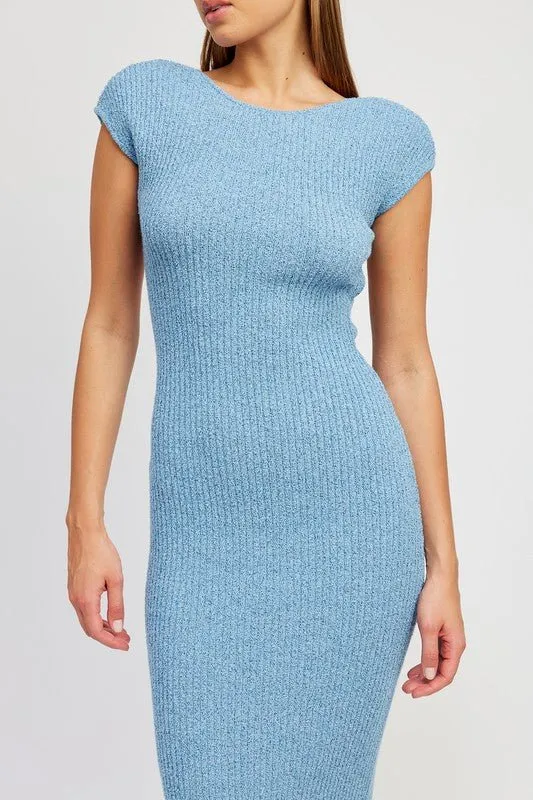 Open Back Midi Dress