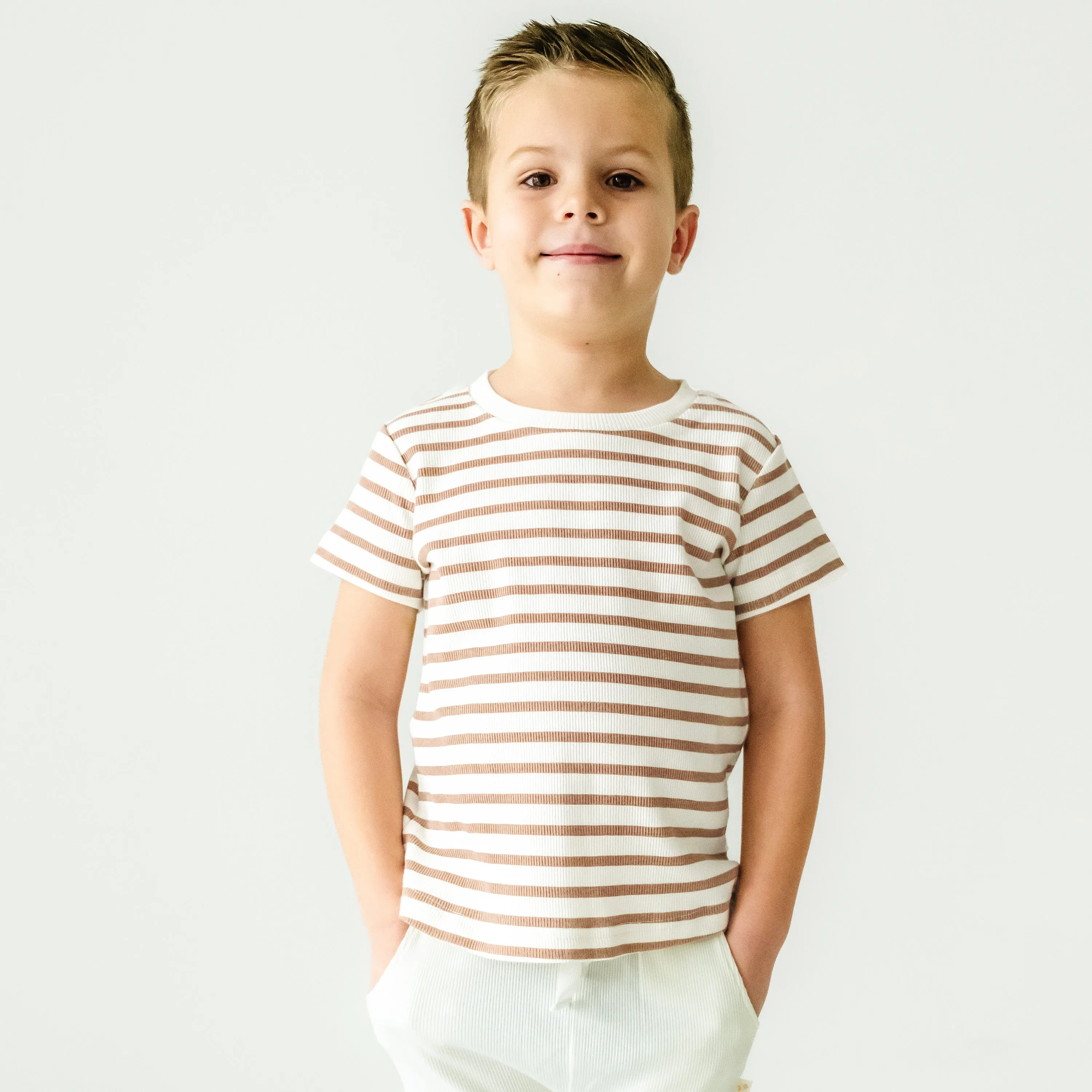 Organic Baby Toddler Tee & Pants Set - Stripes