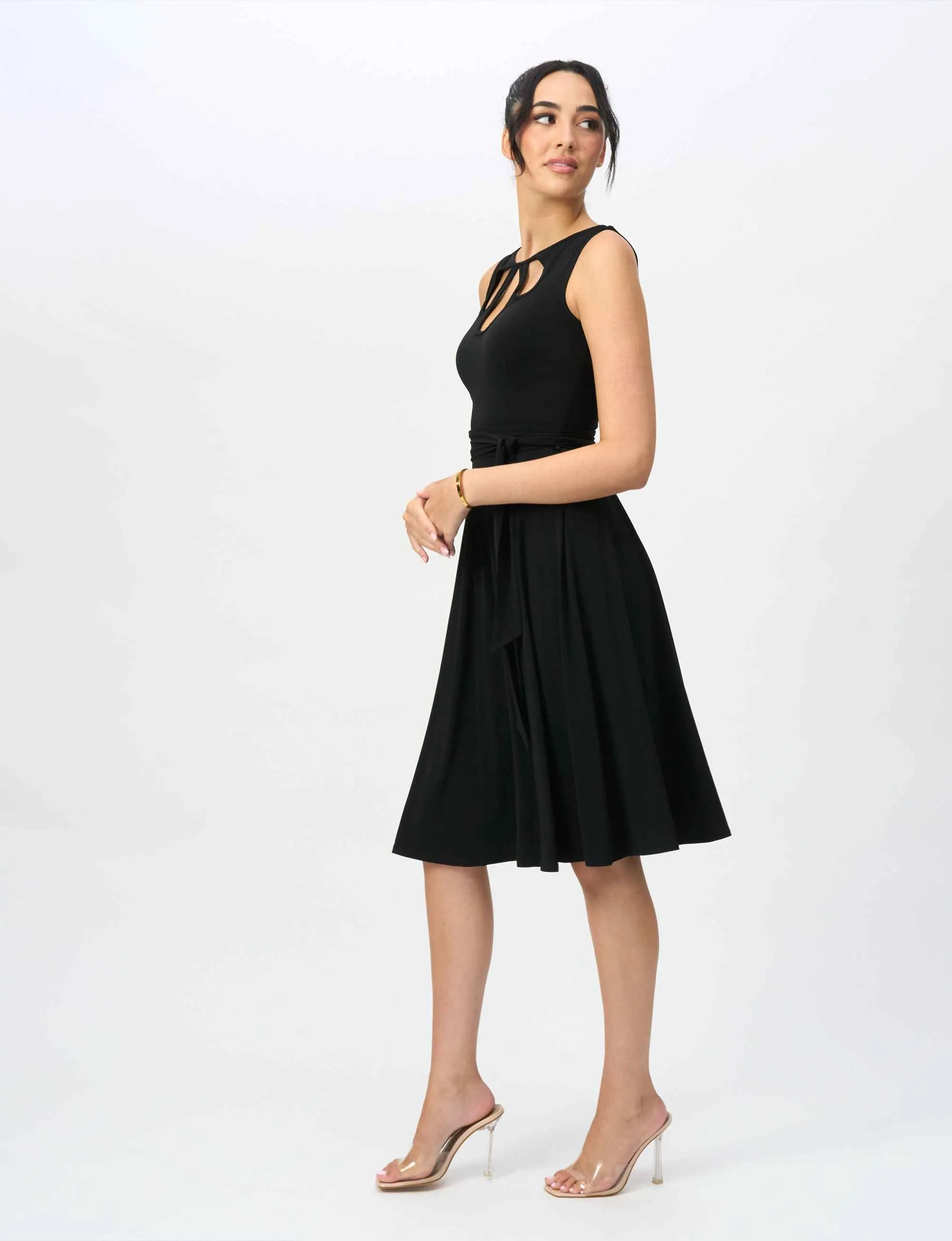 Pamela 'LBD' Black Cocktail Dress with Cutouts