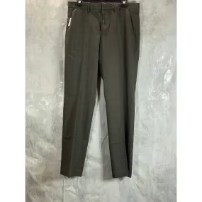 PERRY ELLIS PORTFOLIO Men's Major Brown Subtle Check Modern-Fit Stretch Pants
