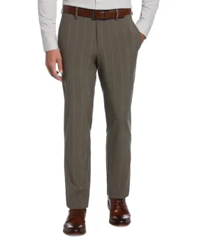Perry Ellis Portfolio Men's Modern Fit Stretch Dress Pants Dark Beige 36 x 34