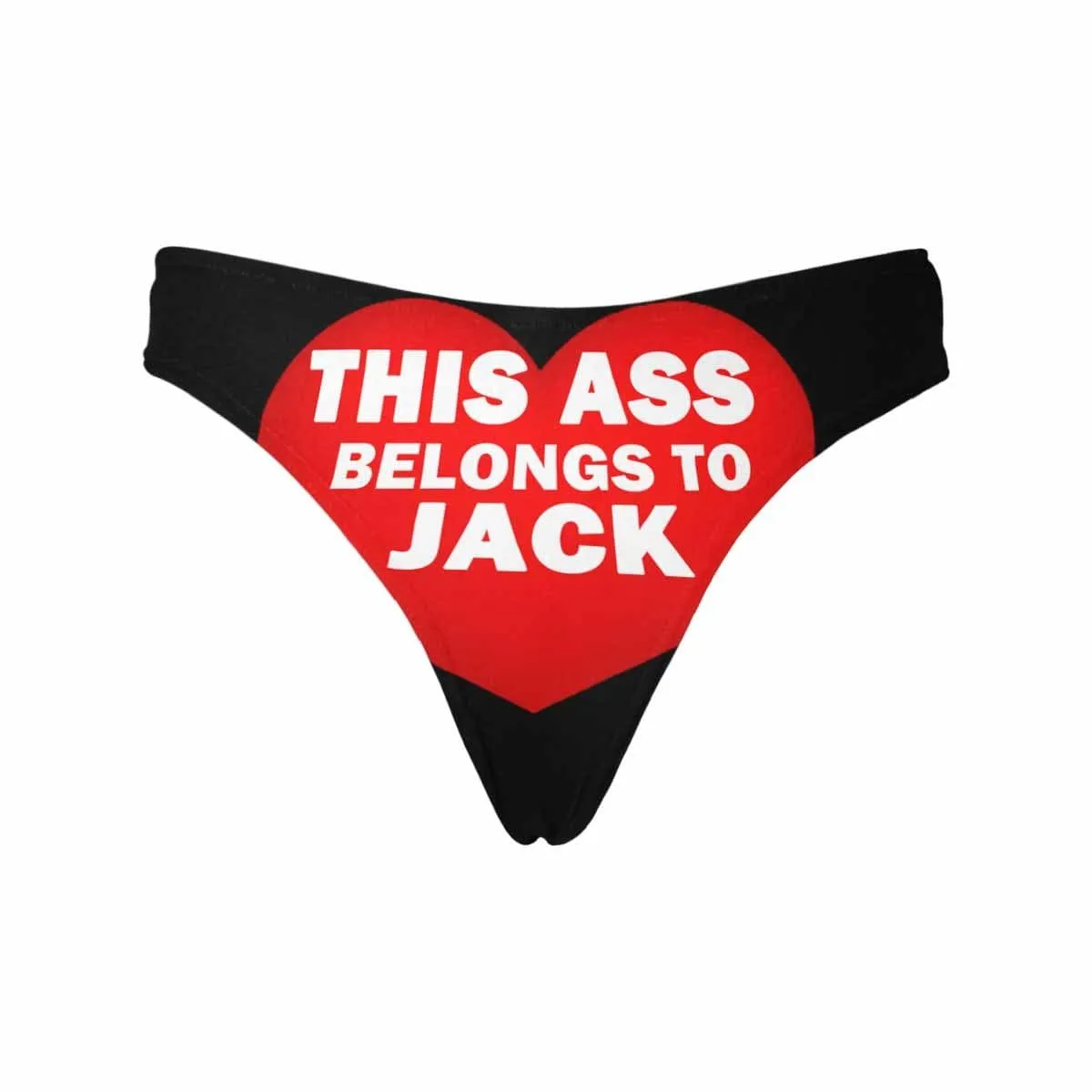 Personalized Underwear for Her Custom Face&Name Promise Women's Classic Thongs Gift for Her