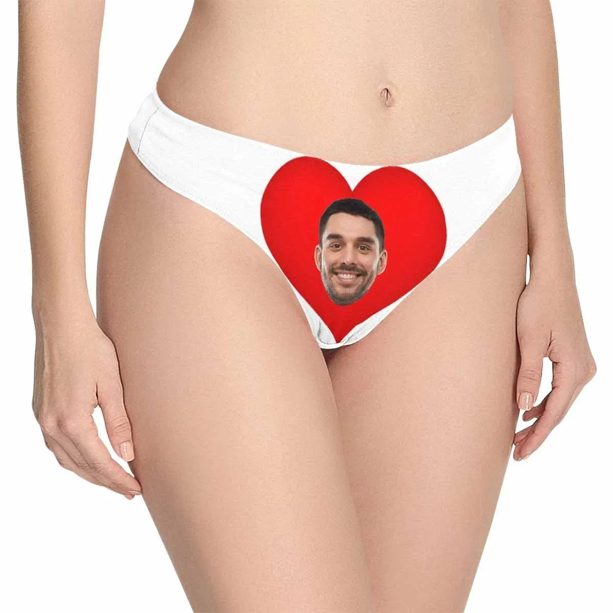Personalized Underwear for Her Custom Face&Name Promise Women's Classic Thongs Gift for Her