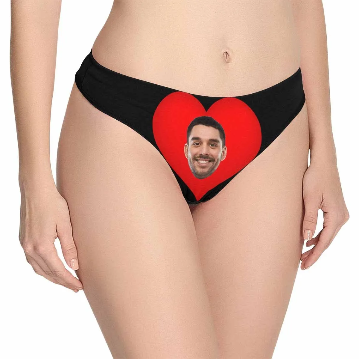 Personalized Underwear for Her Custom Face&Name Promise Women's Classic Thongs Gift for Her