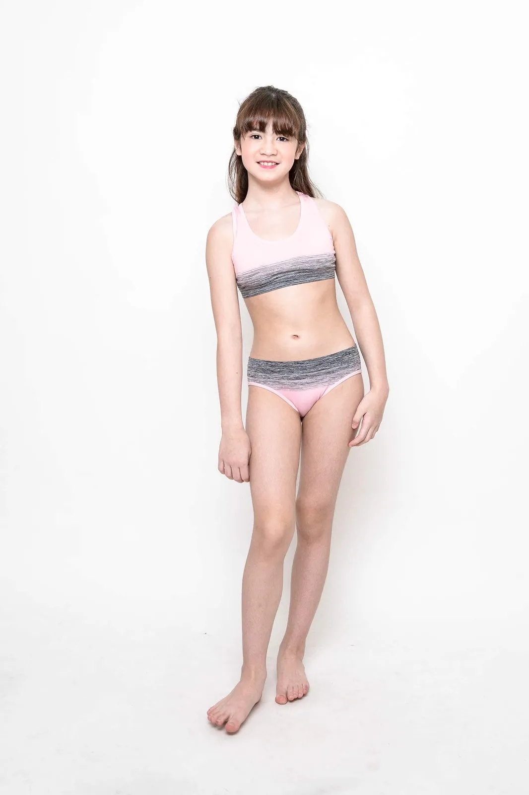 Pink and Grey Ombre Bra