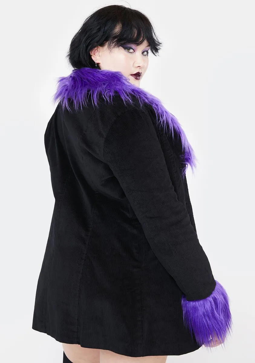 Plus Fashion Forward Fairy Corduroy Jacket