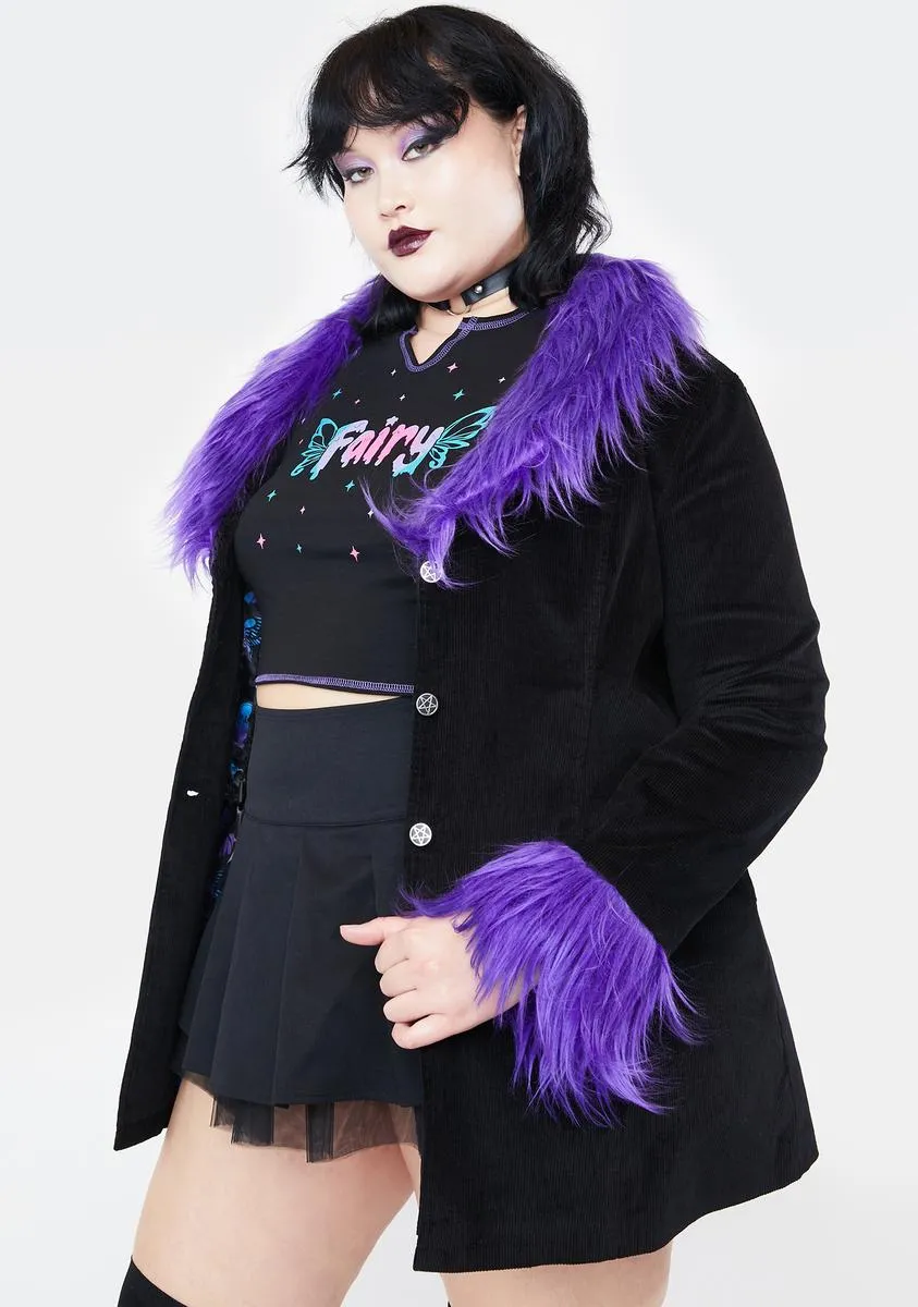 Plus Fashion Forward Fairy Corduroy Jacket