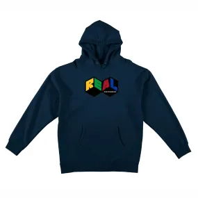 Real Skateboards City Blocks Hoodie - Navy