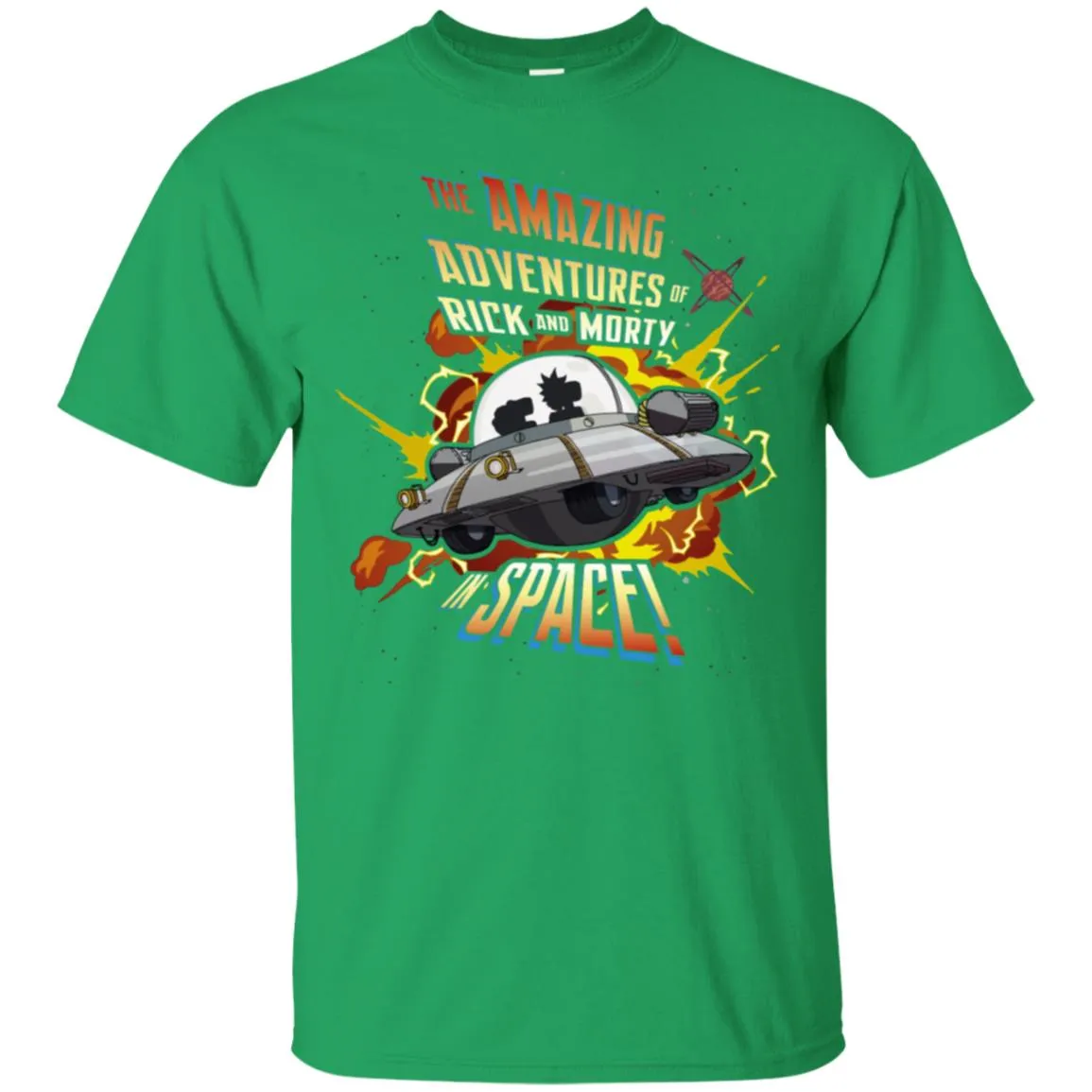 Rick And Morty Amazing Adventures In Space Men T-Shirt