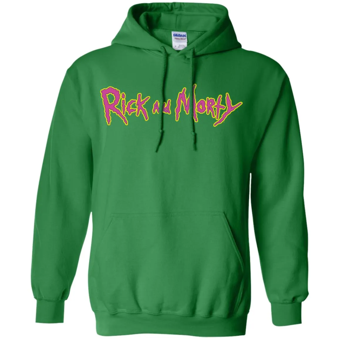 Rick And Morty Title Typography Shirt Men Pullover Hoodie